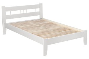Кровать Массив 2Н без изножья, сп. место: 1200*2000, изголовье: Массив, основание: ламели (, 790*2076*1314, , корпус: снег, в пакетах)